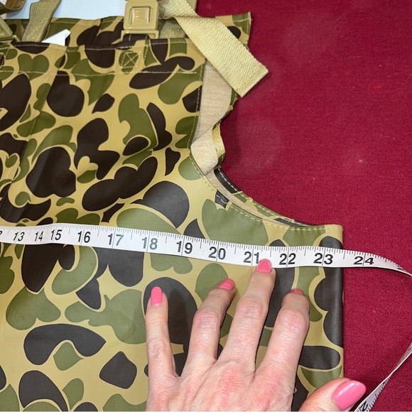 STEARNS CAMO WADERS DRY WEAR PVC WATERPROOF TAN Suspender Pants OVERALLS men LRG - Picture 4 of 16